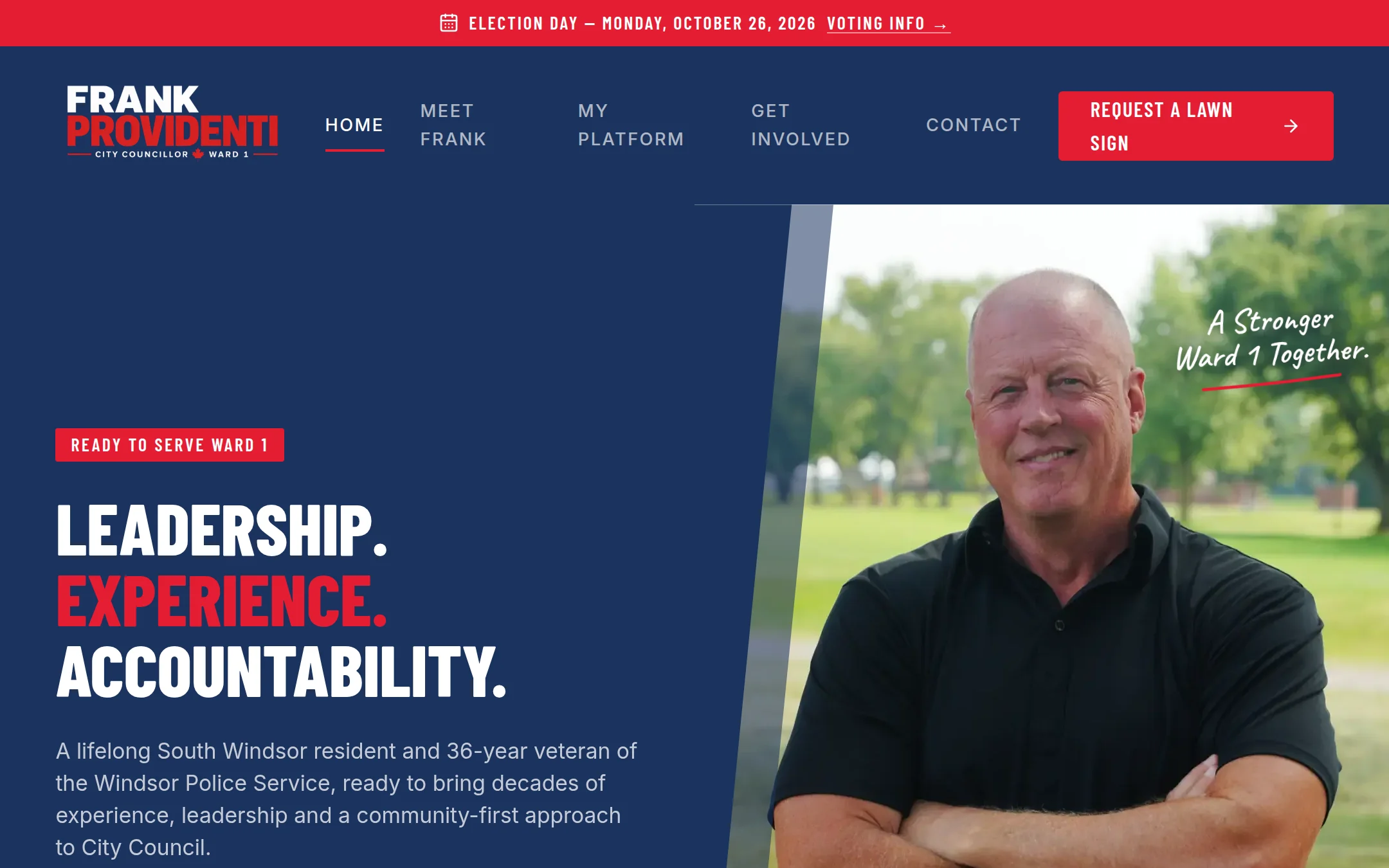 Frank Providenti — Ward 1 website