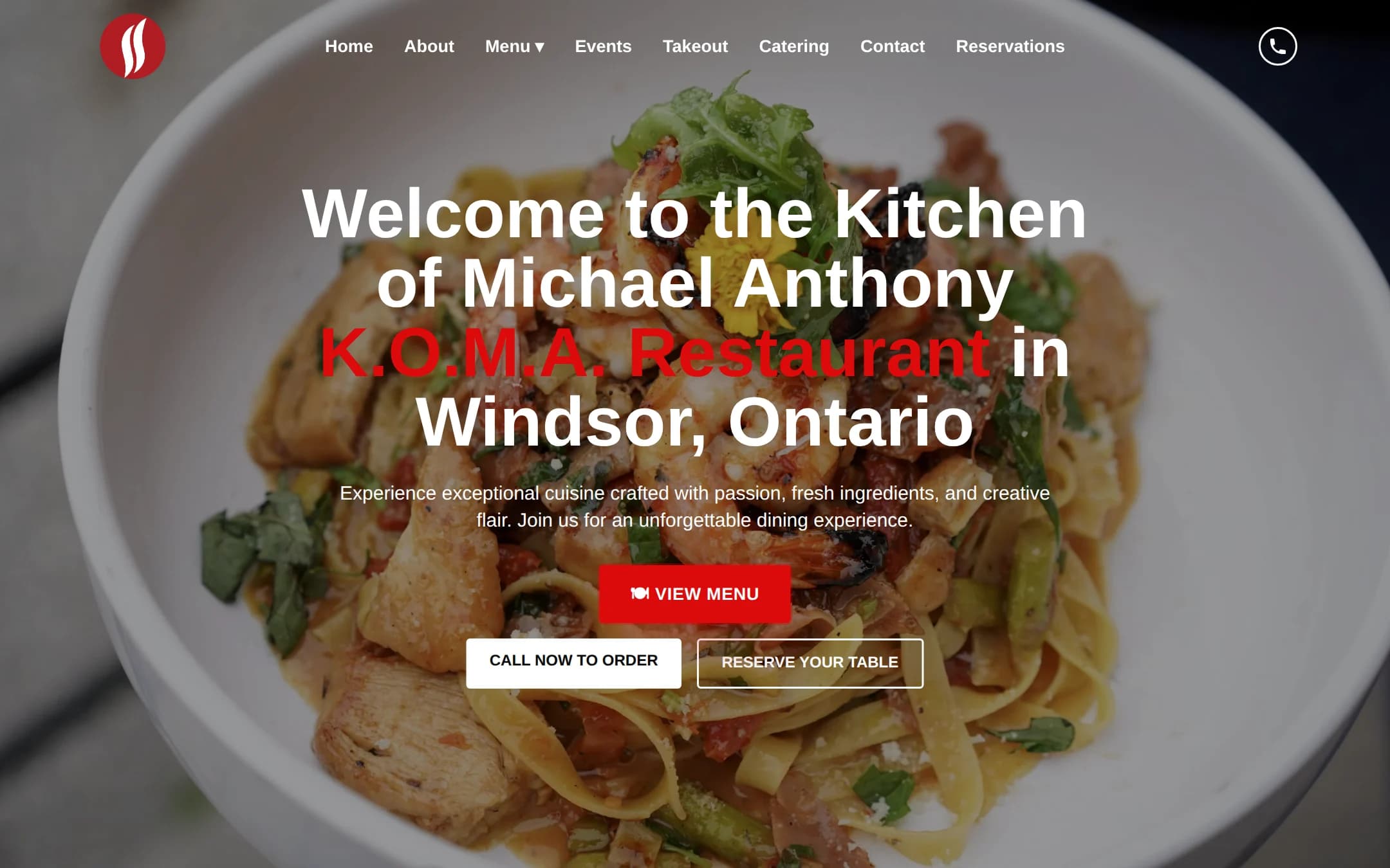Koma Restaurant website