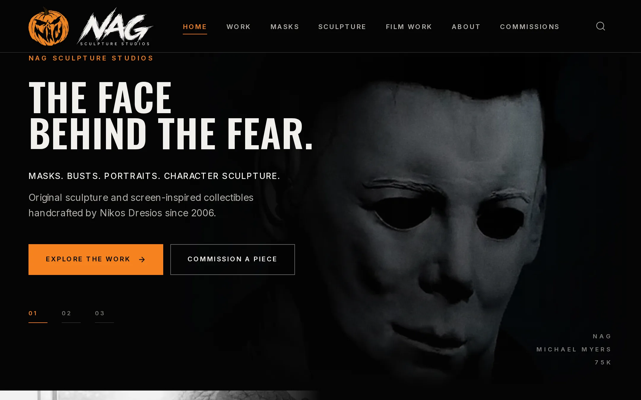 N.A.G. Sculpture Studios website