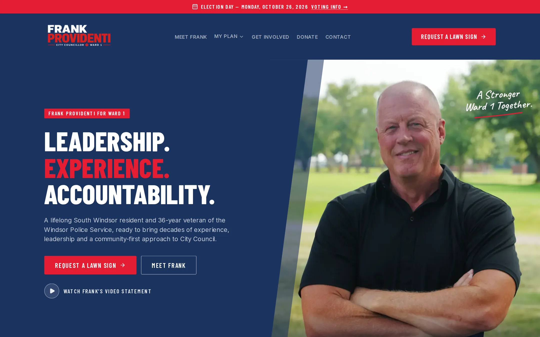 Frank Providenti — Ward 1 website